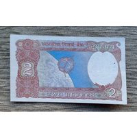 Werty71 Индия 2 Рупии 1990 1997  UNC банкнота степлер Спутник