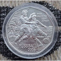 Австрия 5 евро 2008 года, Proof. Футбол. Серебро! Предложи свою цену или обмен!