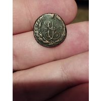 Полушка 1767 г. Брак заготовки.