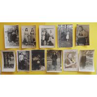 Фото  "Женские портреты", 1940-1950-е гг., 8,5*6 см. Цена за единицу