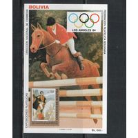 Боливия-1984,(Мих.Бл.139)  **  Спорт,ОИ-1984