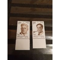 1994 Россия заг.173-174 чистые клей MNH** лауреаты Нобелевской премии полная серия (р-10)