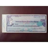 США Дорожный чек 100 долларов Американ Экспресс 1993