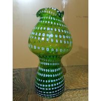 Ваза зелёная.Федорков.Неман.Павлиний глаз.Редкий цвет.