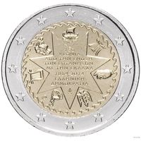 2 евро 2014 Греция 150 лет Союз Ионических островов UNC из ролла