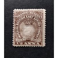 Великобритания\355с\БРИТАНСКАЯ ВОСТОЧНАЯ АФРИКА 1890 год. Корона на солнце