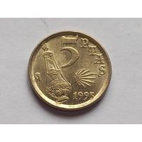 Испания 5 песет 1993 г. Святой Яков