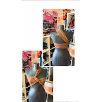 Топ шоколадный на одно плечо new look