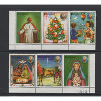 Парагвай 1984** Рождество Папа Римский Иоанн Павел II  Религиозные праздники Mi#3726-3732