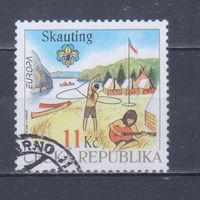 [674] Чехия 2007. Скаутизм.Европа.EUROPA. Одиночный выпуск.Гашеная марка.