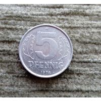 Werty71 Германия ГДР 5 пфеннигов 1972 А