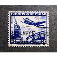 Марка Чили 1950 год Авиация