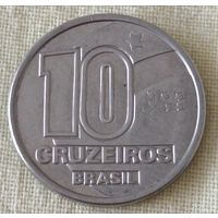 Бразилия. 10 крузейро 1991 года.