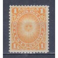 [654] Перу 1879. Солнце. MNH