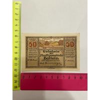 Австрия нотгельд 50 Халлейн - 2301