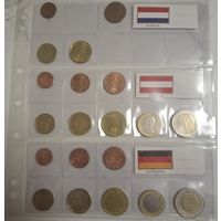 Набор монет евро, Нидерланды, Австрия, Германия