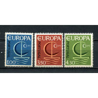 Португалия - 1966 - Европа (C.E.P.T.) - Корабль - [Mi. 1012-1014] (есть незначительные помятости) - полная серия -  3 марки. MNH, MLH.  (Лот 130BN)