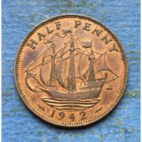 Великобритания 1/2 пенни 1942