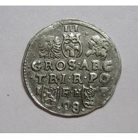 Три гроша 1598  Познань, R2.