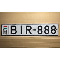 Номерной знак. Венгрия.