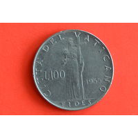 Ватикан 100 лир 1955 с 1 руб