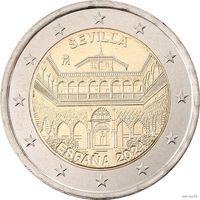 2 евро 2024 Испания Севильский собор Алькасар и Архив Индий UNC из ролла
