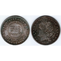 Копия США 100 центов 1879