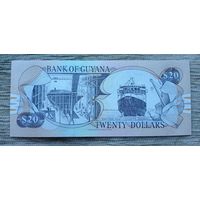 Werty71 Гайана 20 долларов 2018 UNC банкнота Корабль Водопад Кайетур