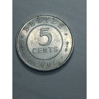 Белиз 5 центов 2006 года .