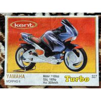 Вкладыш Turbo (Турбо) 5 серия (261-330, Yellow, золотая толстая рамка), номер 327, Yamaha Morpho II. Возможен небольшой торг.