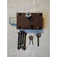 Замок гаражный, 2 ключа, реставрация. См. описание.