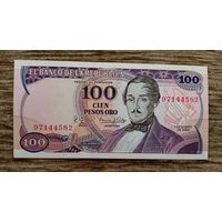 Werty71 Колумбия 100 песо 1980 UNC банкнота