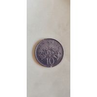Сингапур 10 цент 1991