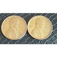 1 цент 1945 P S США
