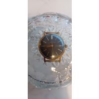 Часы Луч, костюмные тонкие, позолота Au12+