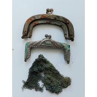 Кошелеки металлические-2 шт.(Остатки).Довоенная.Европа.