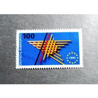 Марка Германия 1992 год Внутренний рынок ЕС