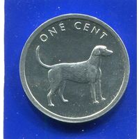 Острова Кука 1 цент 2003 , Пойнтер , UNC