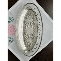 Селедочницы, стекло, стекольный завод "Октябрь", ретро СССР.