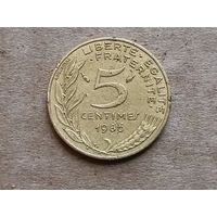 Франция 5 сантимов, 1986г. (D-107)