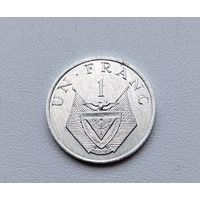 Руанда. 1 франк 1985 года. 63-я.