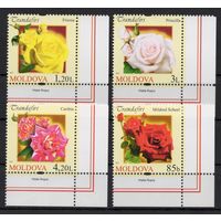 Молдова 2012. Флора розы 4 марки (460)