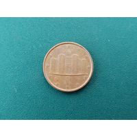 1 евроцент Италия.