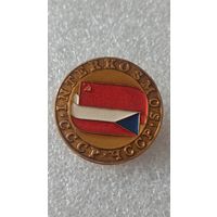 Значек знак Интеркосмос СССР-ЧССР