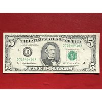 5 долларов США 1995, (D) Cleveland, FW