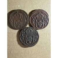 Лот хороших 1/4 эре. Старинная Швеция