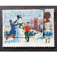 Марка Великобритания 1990 год Рождество