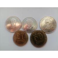 Таджикистан 5 монет чек. блеск с рубля
