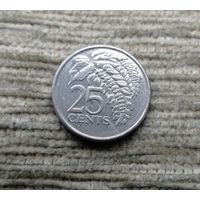 Werty71 Тринидад и Тобаго 25 центов 2007 Цветок Чакония