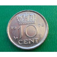 10 центов Нидерланды 1978 г.в.